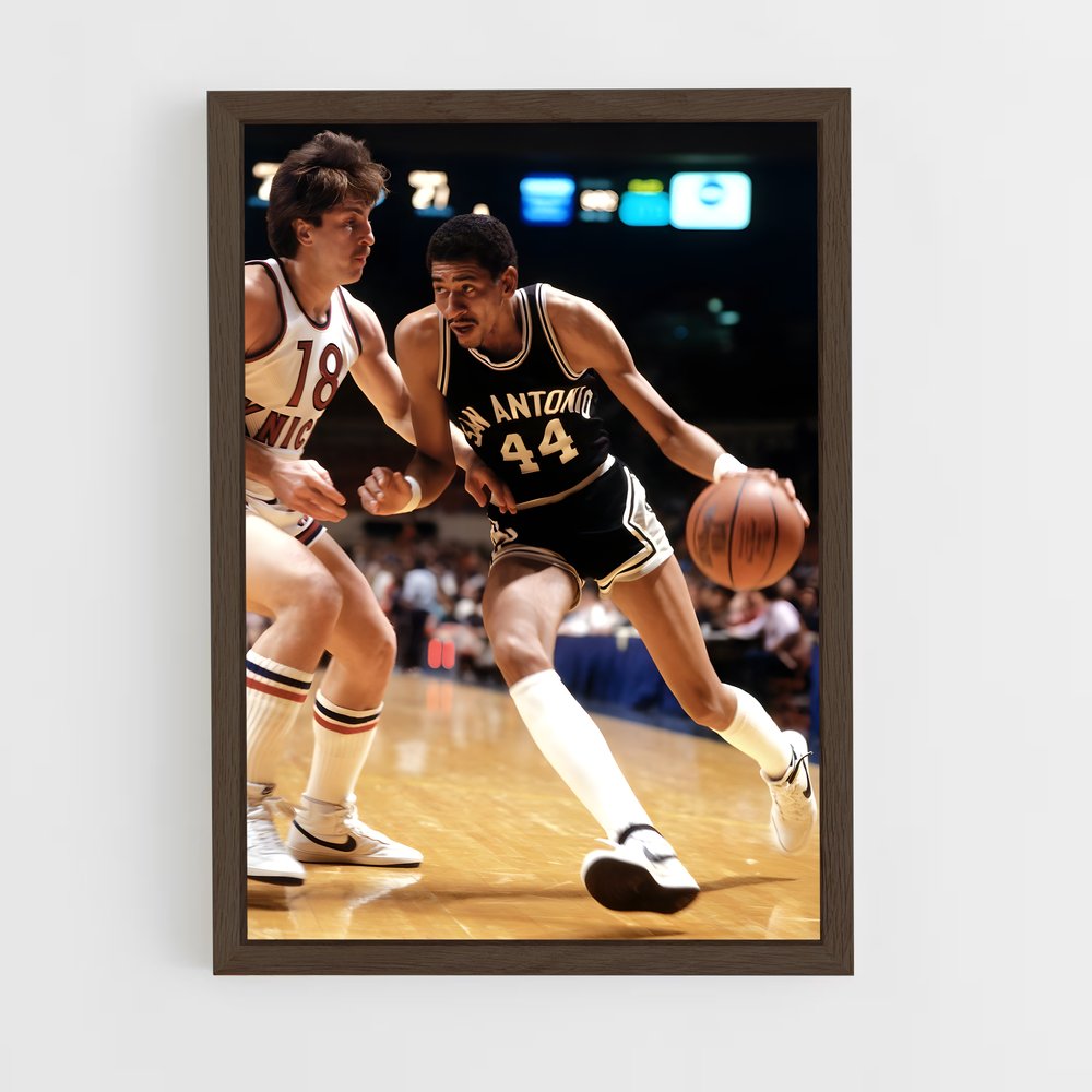 Poster Gervin en Action – affiche Basketball (vue 5)